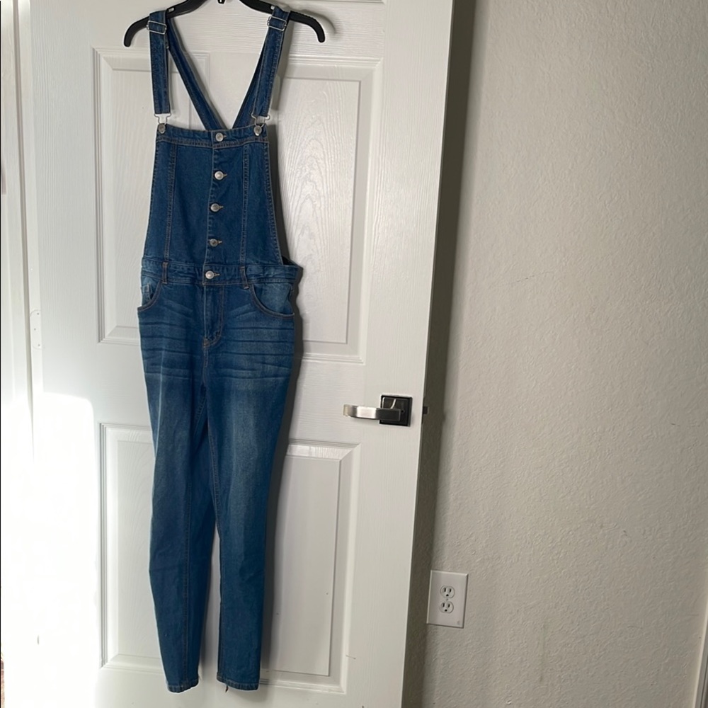 Love tree denim overalls